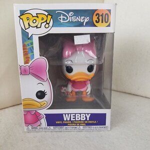 Funko Pop! Webby Duck #310, Disney vinyl figurine Ducktales pink dress